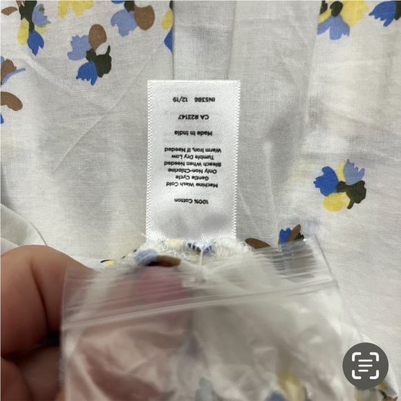 Talbots Plus Size Blue/Yellow Floral Blouse Size 2X NWT - Picture 9 of 12